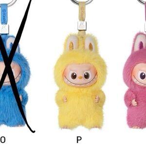 POP MART Vinyl Plush Pendant, Pin for Love Labubu, P